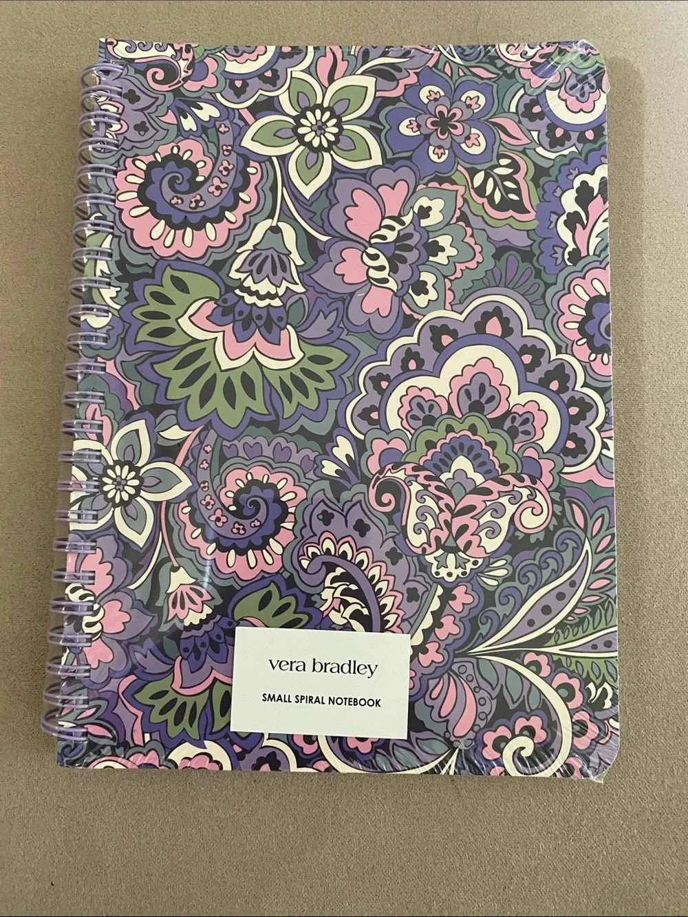 Vera Bradley Small Spiral Notebook NWT Floral Swirls